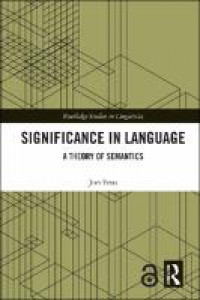 Image of Significance in language:a theory of semantics