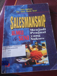 Image of Salesmanship Ilmu & Seni = Menjadi Penjual Yang Sukses