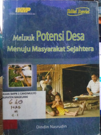 Image of MELIRIK POTENSI DESA MENUJU MASYARAKAT SEJAHTERA