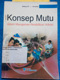 Image of KONSEP MUTU DALAM MANAJEMEN PENDIDIKAN VOKASI