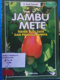 Image of JAMBU METE = TEKNIK BUDI DAYA DAN PENGOLAHANNYA