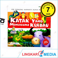 Image of Katak yang mengagumi Kerbau